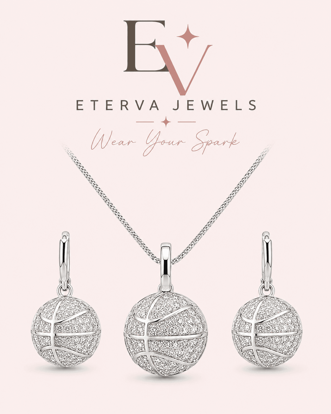 Hoop Spark Pendant Set