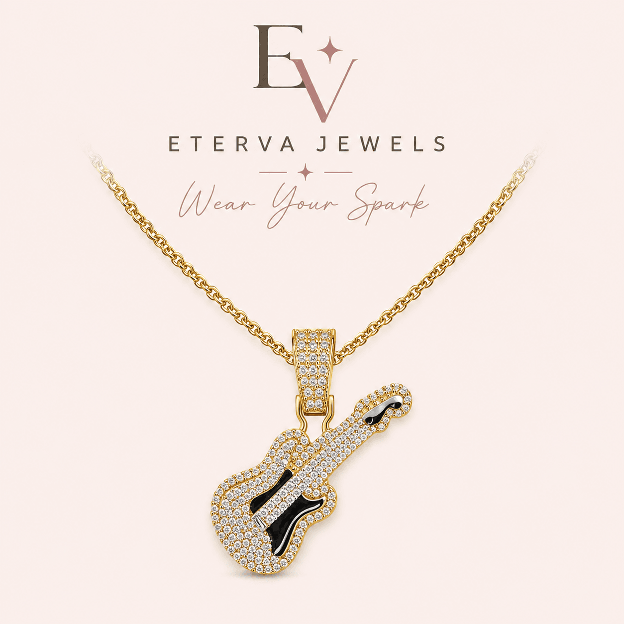 Rockstar Guitar Pendant